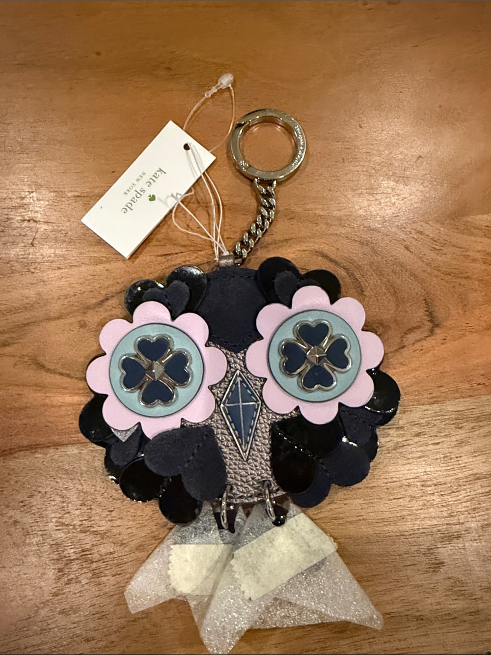 NWT Kate Spade Handcrafted Owl Key Fob / Bag Charm [Zibbi Collection]
